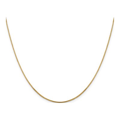10K Yellow Gold 0.95mm Sparkle Box Chain – view 2
