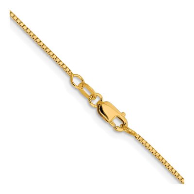 10K Yellow Gold 0.95mm Sparkle Box Chain – view 3