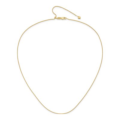 10K Yellow Gold 0.8mm Wheat Chain – view 5