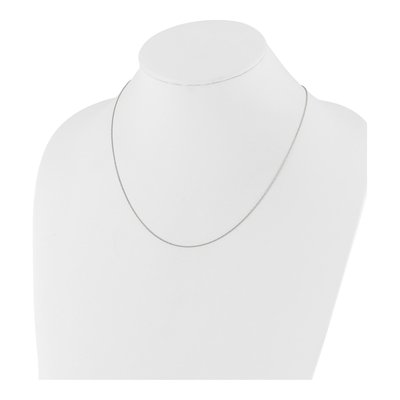 10K White Gold 0.8mm Wheat Chain – view 4