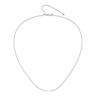 10K White Gold 0.8mm Wheat Chain – view 5