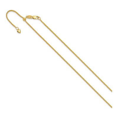 10K Yellow Gold 1.35mm Wheat Chain – view 3