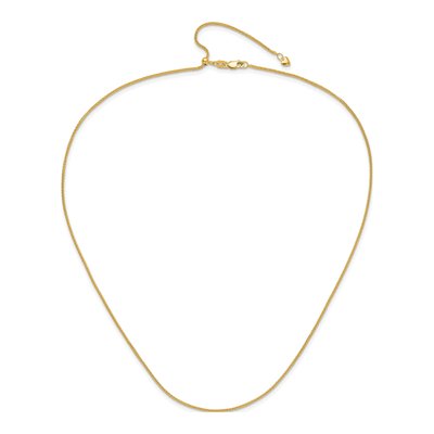 10K Yellow Gold 1.35mm Wheat Chain – view 5