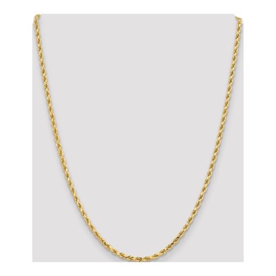 10K Yellow Gold 3.25mm Diamond-Cut Rope Chain – view 4