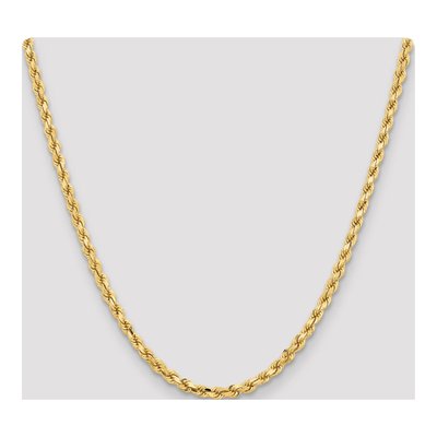 10K Yellow Gold 4.25mm Diamond-Cut Rope Chain – view 5