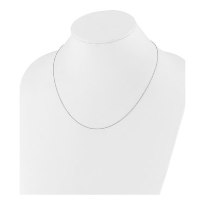 10K White Gold 22" Diamond-Cut Cable Chain – view 4