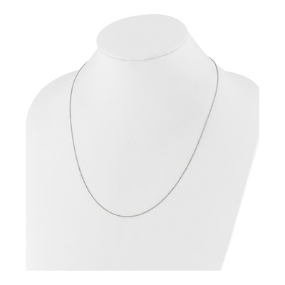 10K White Gold 22" Diamond-Cut Cable Chain – view 6