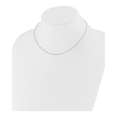 10K White Gold 1.5mm Rope Chain – view 4