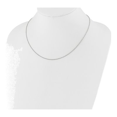 10K White Gold 1.5mm Rope Chain – view 6