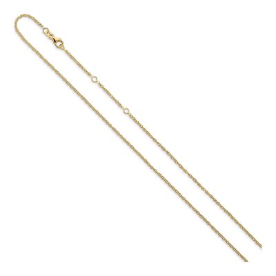 10K Yellow Gold 1.5mm Rope Chain – view 3