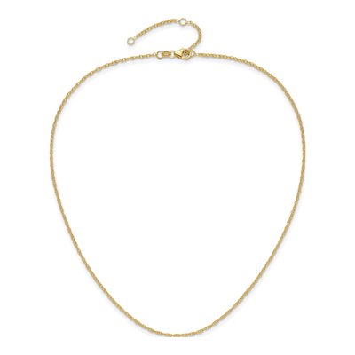 10K Yellow Gold 1.5mm Rope Chain – view 5