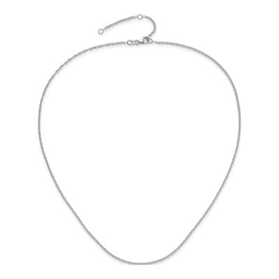 10K White Gold 1.2mm Flat Cable Chain – view 5