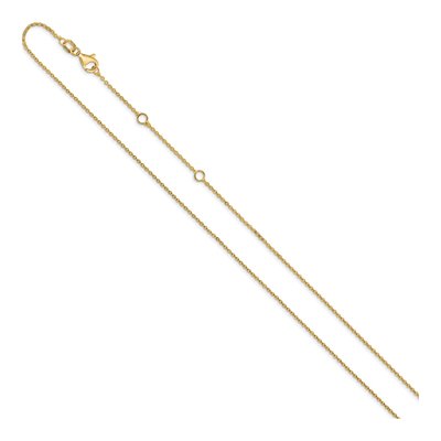 10K Yellow Gold 1.2mm Flat Cable Chain – view 3