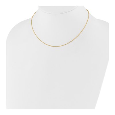 10K Yellow Gold 1.2mm Flat Cable Chain – view 4