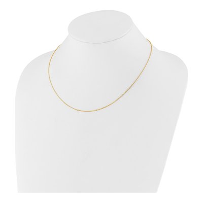 10K Yellow Gold 1.2mm Flat Cable Chain – view 6