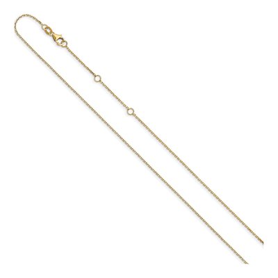 10K Yellow Gold 1.05mm Diamond-Cut Cable Chain – view 3