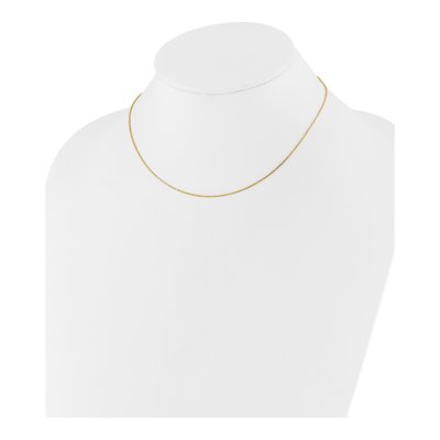 10K Yellow Gold 1.05mm Diamond-Cut Cable Chain – view 4