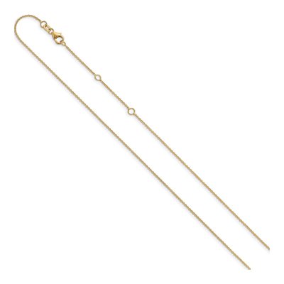 10K Yellow Gold 1.1mm Round Cable Chain – view 3