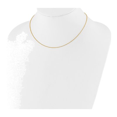 10K Yellow Gold 1.1mm Round Cable Chain – view 4