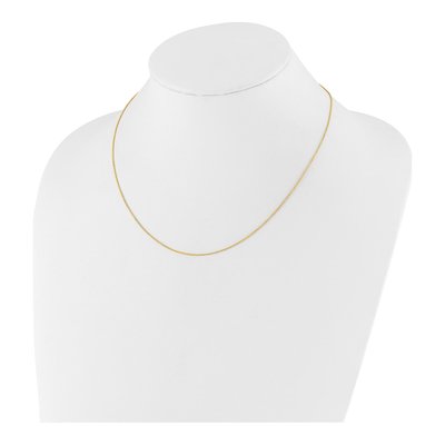 10K Yellow Gold 1.1mm Round Cable Chain – view 6