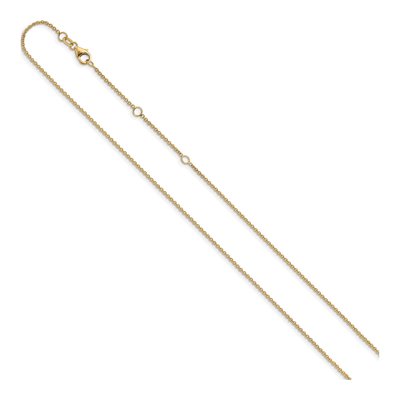 10K Yellow Gold 1.4mm Round Cable Chain – view 3