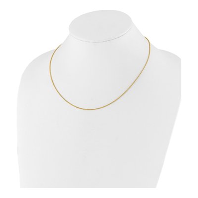 10K Yellow Gold 1.4mm Round Cable Chain – view 6