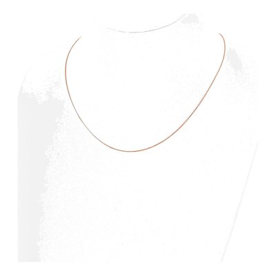 10K Rose Gold 0.7mm Box Chain – view 4