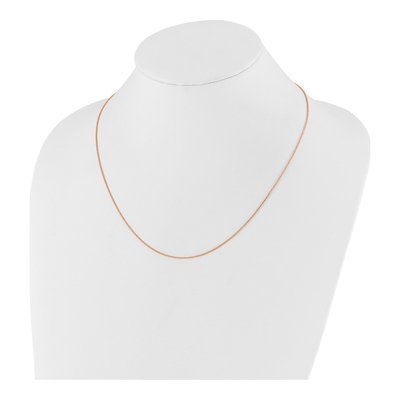 10K Rose Gold 1mm Wheat Chain – view 4
