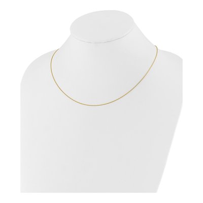 10K Yellow Gold 0.8mm Diamond-Cut Wheat Chain – view 4