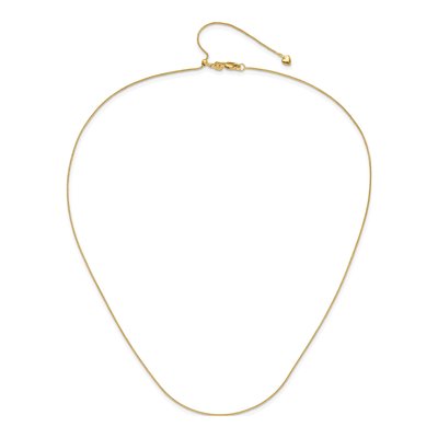 10K Yellow Gold 0.8mm Diamond-Cut Wheat Chain – view 5