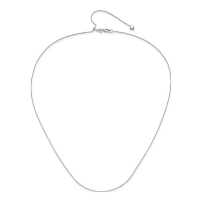10K White Gold 0.8mm Diamond-Cut Wheat Chain – view 5