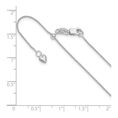 10K White Gold 0.8mm Diamond-Cut Wheat Chain – view 7