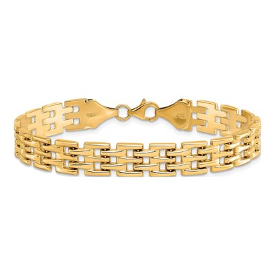 10K Yellow Gold Fancy Bracelet – view 4