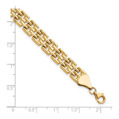 10K Yellow Gold Fancy Bracelet – view 5