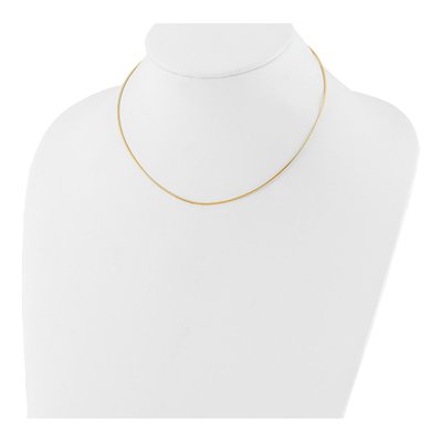 10K Yellow Gold Snake Necklace – view 3