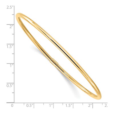 10K Yellow Gold Slip-On Bangle Bracelet – view 4