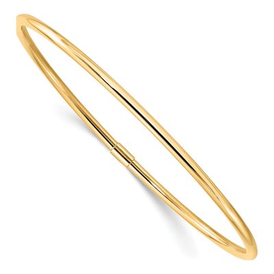 10K Yellow Gold Slip-On Bangle Bracelet