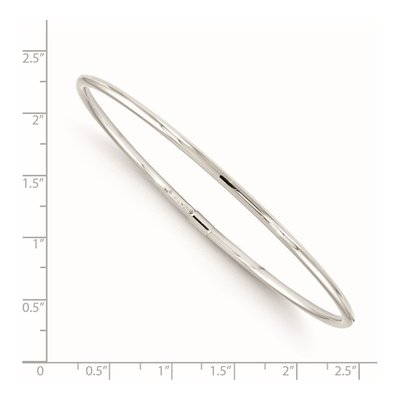 10K White Gold Slip-On Bangle Bracelet – view 2