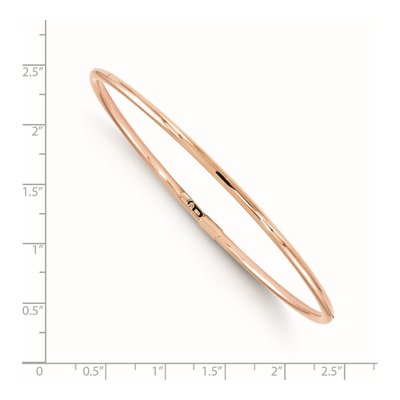10K Rose Gold Slip-On Bangle Bracelet – view 2