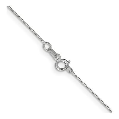 14K White Gold 0.5mm Box Link Chain – view 3