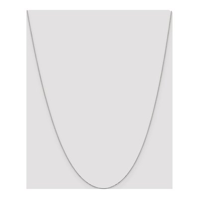 14K White Gold 0.5mm Box Chain – view 4