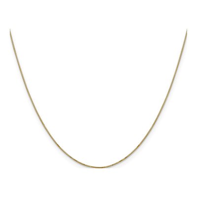 14K Yellow Gold 0.5mm Box Link Chain – view 3