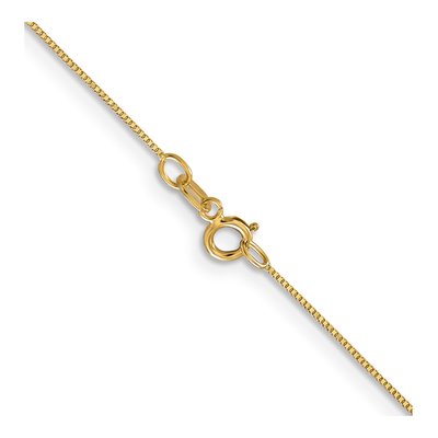 14K Yellow Gold 0.5mm Box Link Chain – view 4