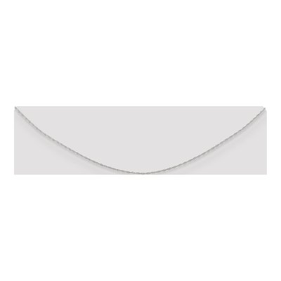 14K White Gold 0.5mm Cable Rope Chain – view 3