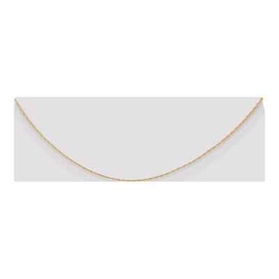 14K Yellow Gold 0.5mm Cable Rope Chain – view 3