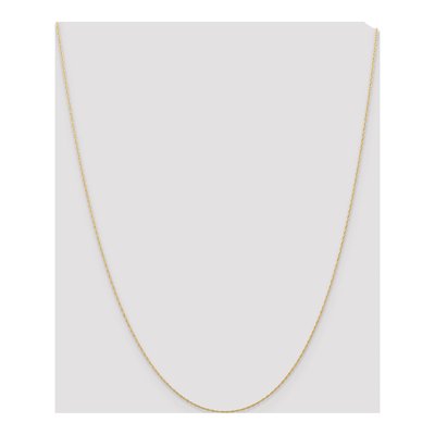 14K Yellow Gold 0.5mm Cable Rope Chain – view 6