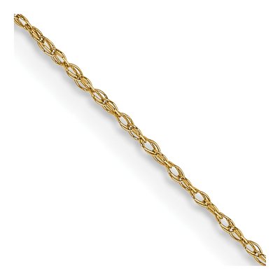 14K Yellow Gold 0.5mm Cable Rope Chain