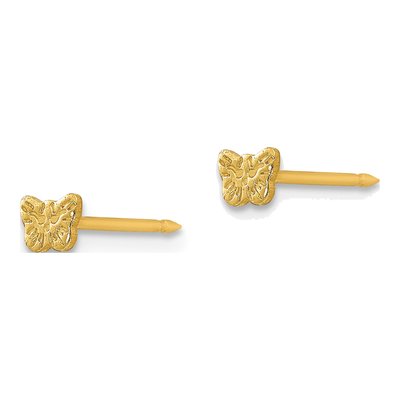 Stainless Steel Petite Butterfly Stud Earrings – view 2