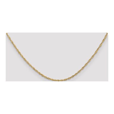 14K Yellow Gold 1.6mm Singapore Chain – view 5