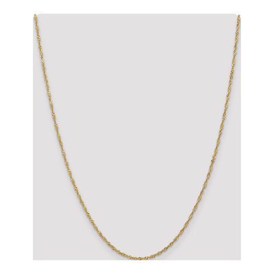 14K Yellow Gold 1.6mm 24-Inch Singapore Chain – view 5